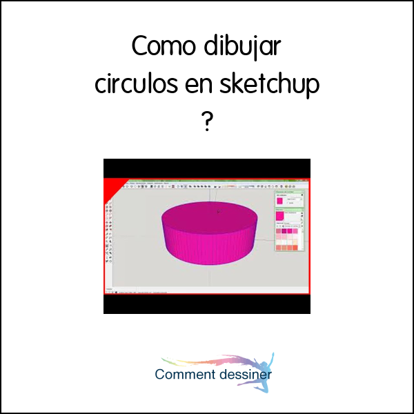 Como dibujar circulos en sketchup